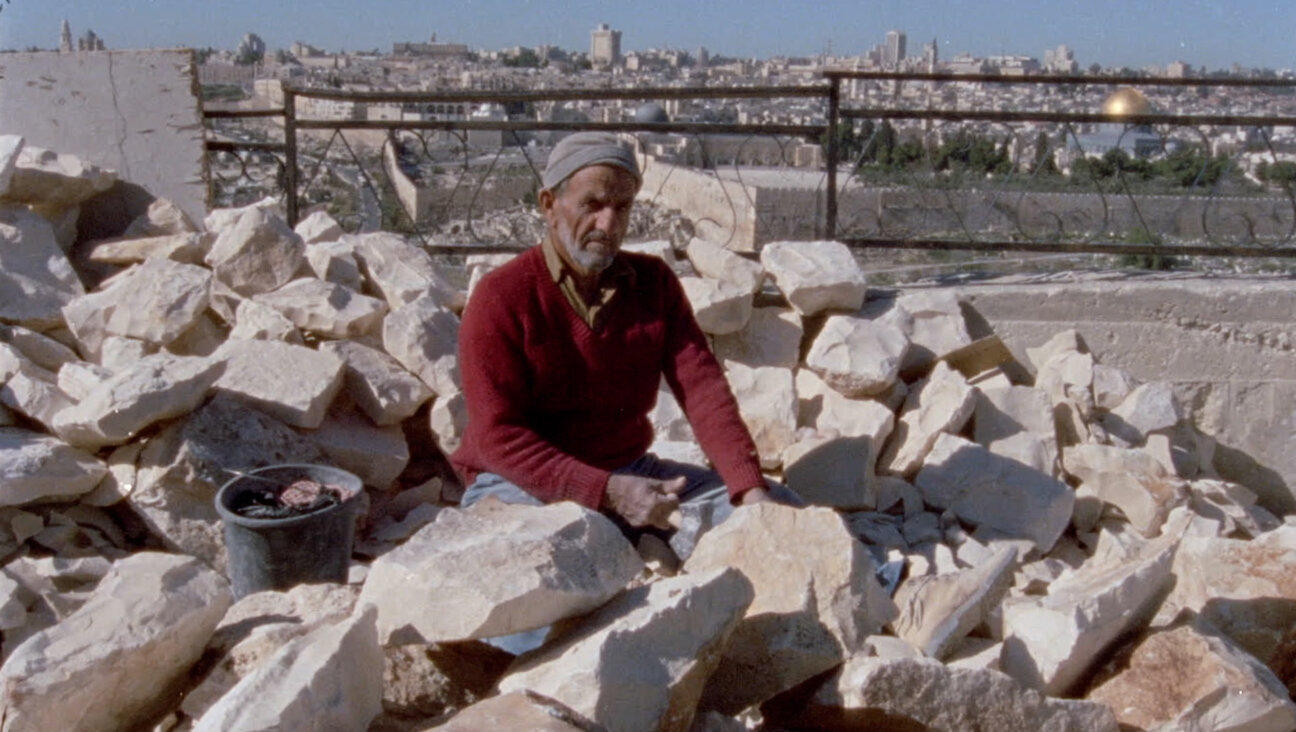 A stonemason at Mount of Olives.